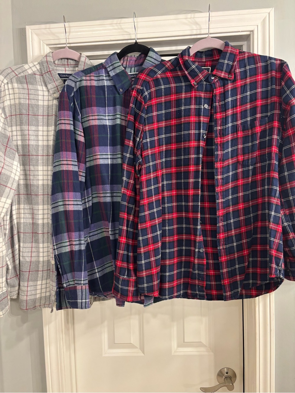 3 Club Room Men's Plaid Button-Down Shirts